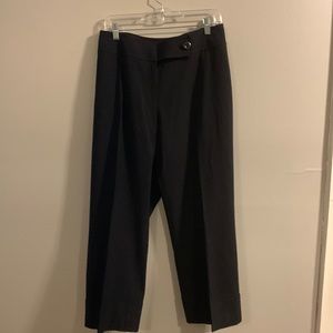 Caslon cropped cuffed black pants. Size 22W.